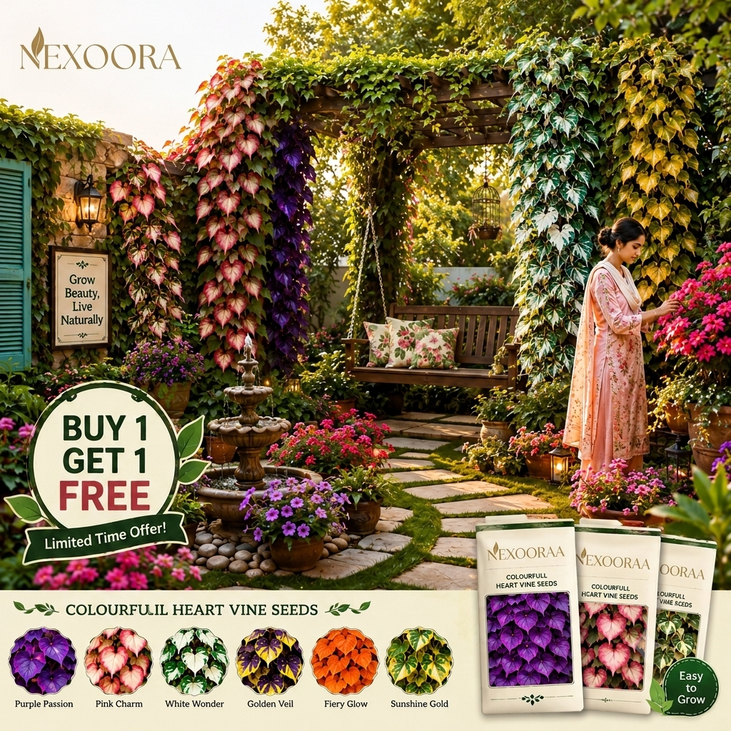 💜Colourfull Heart Vine Seeds–Vibrant Climbing Beauty 🌿✨🔥Buy 1 Get 1 Free🔥