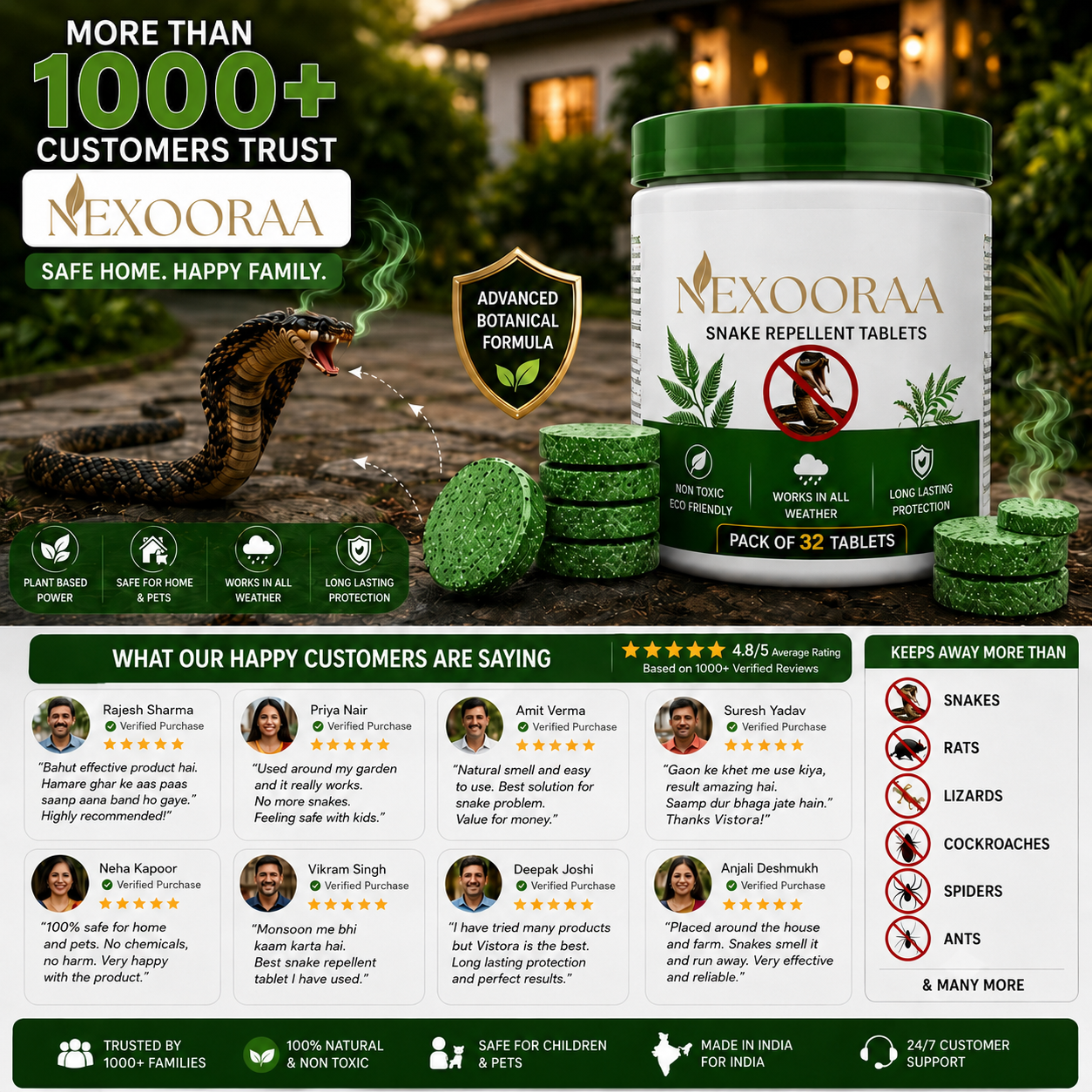💥All-in-One Pest & Snake Protection Tablets | Instant Action Formula🔥Buy 1 Get 1 Free🔥