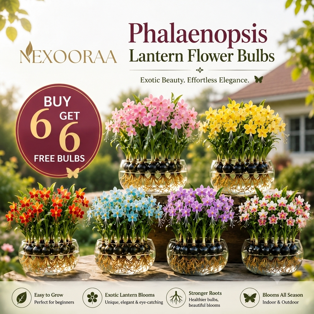 🌸 PHALAENOPSIS LANTERN FLOWER BULBS – ORCHID GRACE, LANTERN GLOW ✨ 🔥Buy 6 Get 6 Free Bulbs🔥