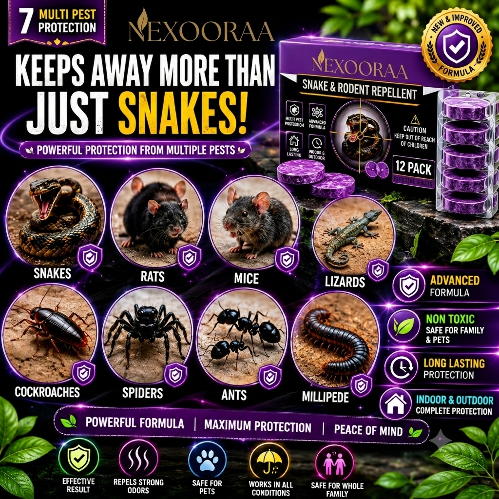 💥All-in-One Pest & Snake Protection Tablets | Instant Action Formula🔥Buy 1 Get 1 Free🔥