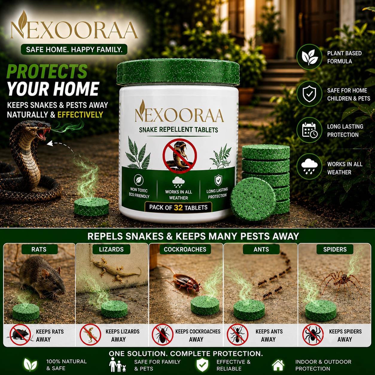 💥All-in-One Pest & Snake Protection Tablets | Instant Action Formula🔥Buy 1 Get 1 Free🔥