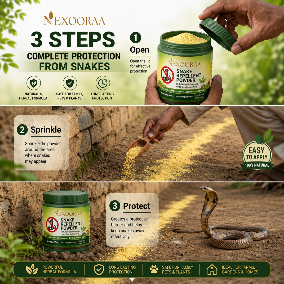🥰HOT SALE 49% OFF🥰🐍Snake Repellent Powder🐍 Buy 1 Get 1 Free🐍