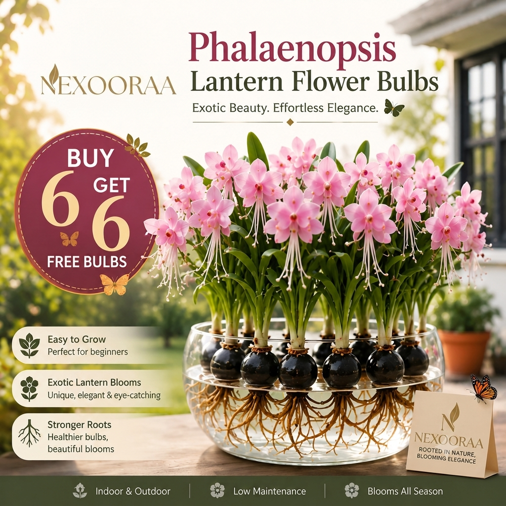 🌸 PHALAENOPSIS LANTERN FLOWER BULBS – ORCHID GRACE, LANTERN GLOW ✨ 🔥Buy 6 Get 6 Free Bulbs🔥