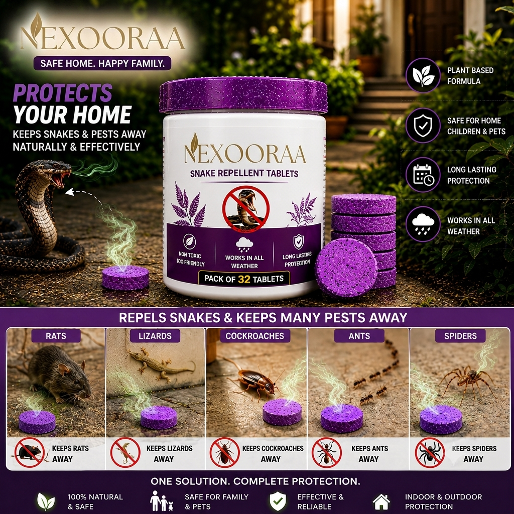 💥Powerful Protection Snake Repellent Tablets for Home, Farm & Garden | Instant Action Formula🔥Buy 1 Get 1 Free🔥