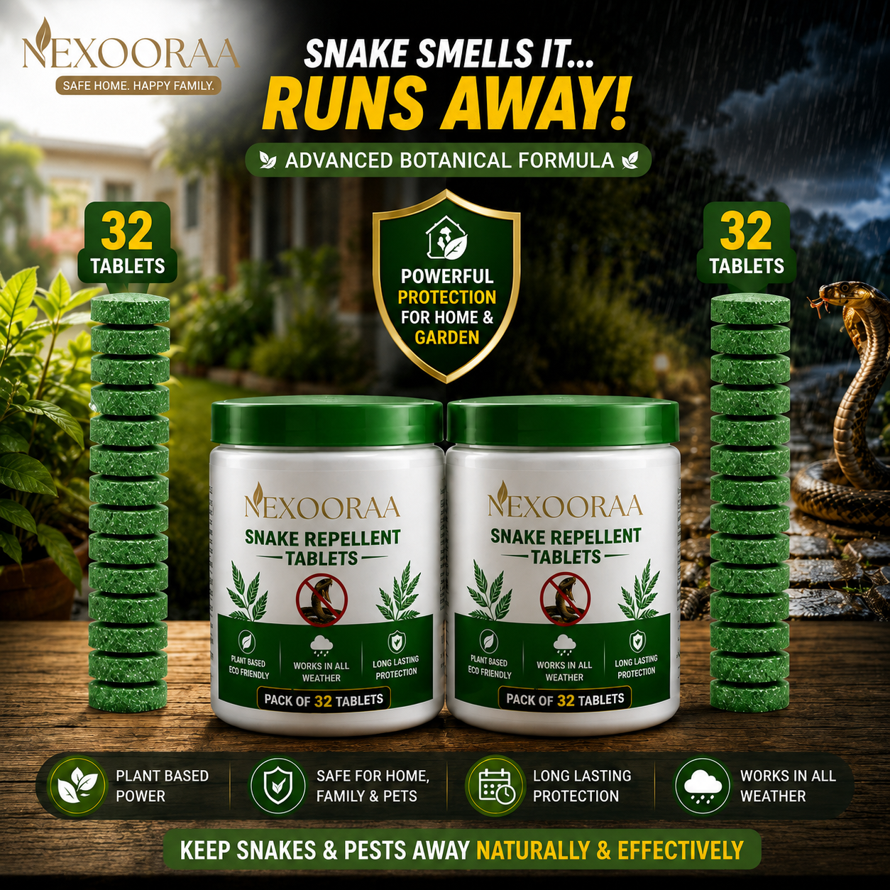 💥All-in-One Pest & Snake Protection Tablets | Instant Action Formula🔥Buy 1 Get 1 Free🔥