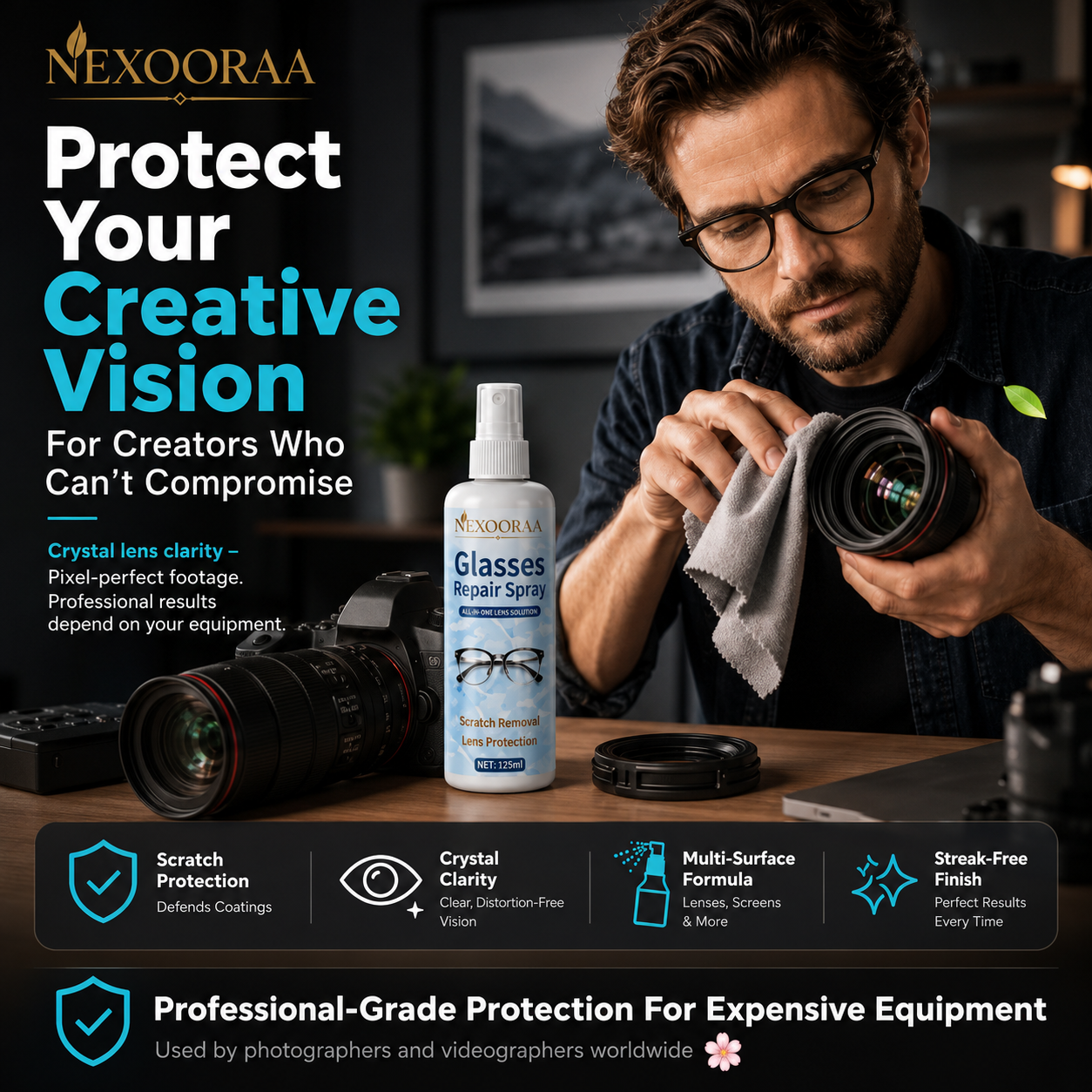 🔥HOT SALE 50% OFF😎Professional Lens Scratch Repair Spray 🔥Buy 1 Get 1 Free🔥