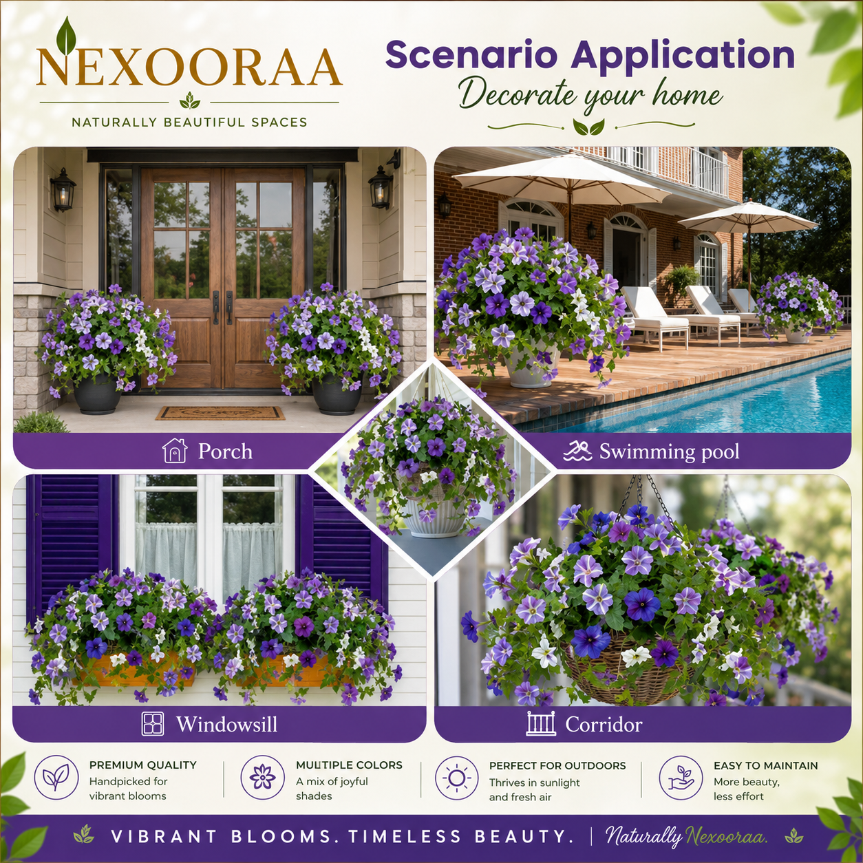 🔥Last Day 50% OFF🔥UV Resistant Artificial Petunias Flowers Bulbs🌸 Buy 6 Get 6 Free Bulbs🌸