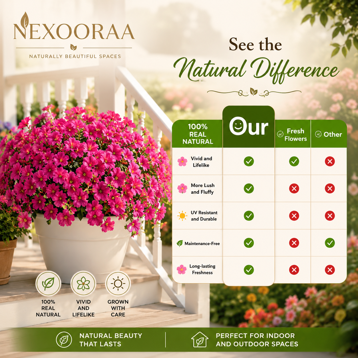🔥Last Day 50% OFF🔥UV Resistant Artificial Petunias Flowers Bulbs🌸 Buy 6 Get 6 Free Bulbs🌸