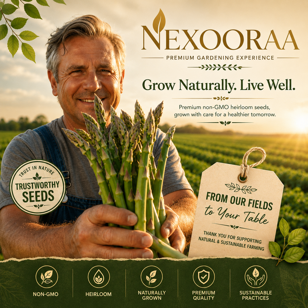 🌱 Grow Your Own Asparagus from Seeds — Fresh, Flavorful & Long-Lasting 👑 | 🔥Buy 1 Get 1 Free🔥