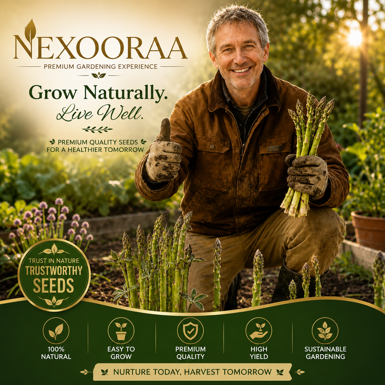 🌱 Grow Your Own Asparagus from Seeds — Fresh, Flavorful & Long-Lasting 👑 | 🔥Buy 1 Get 1 Free🔥