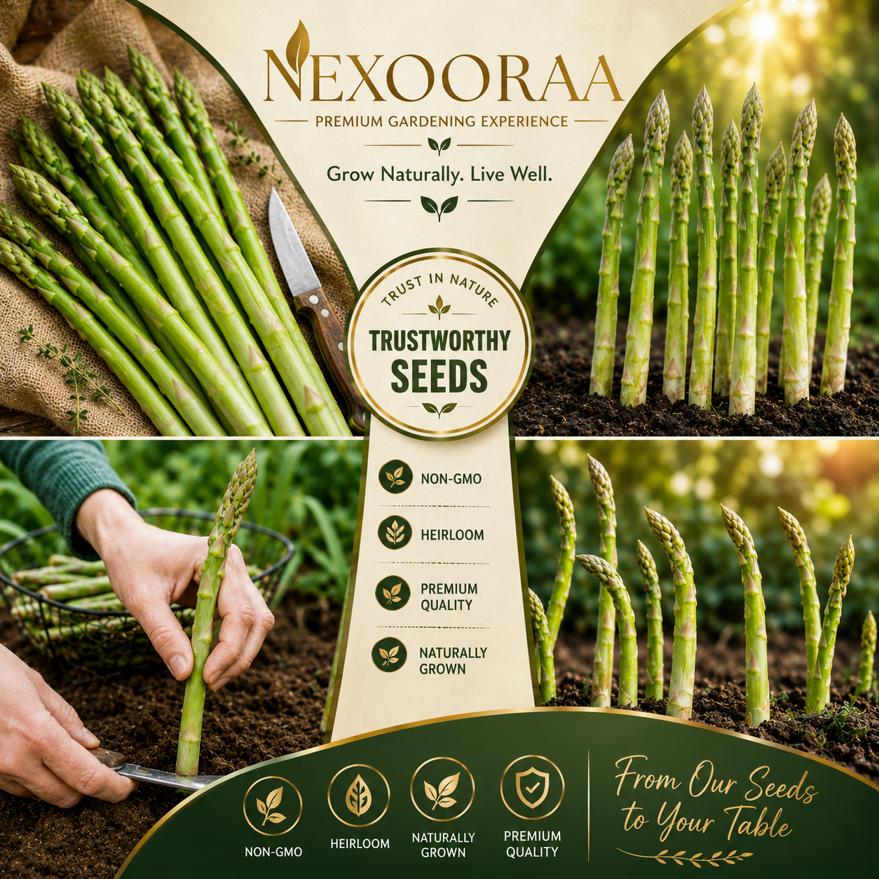 🌱 Grow Your Own Asparagus from Seeds — Fresh, Flavorful & Long-Lasting 👑 | 🔥Buy 1 Get 1 Free🔥