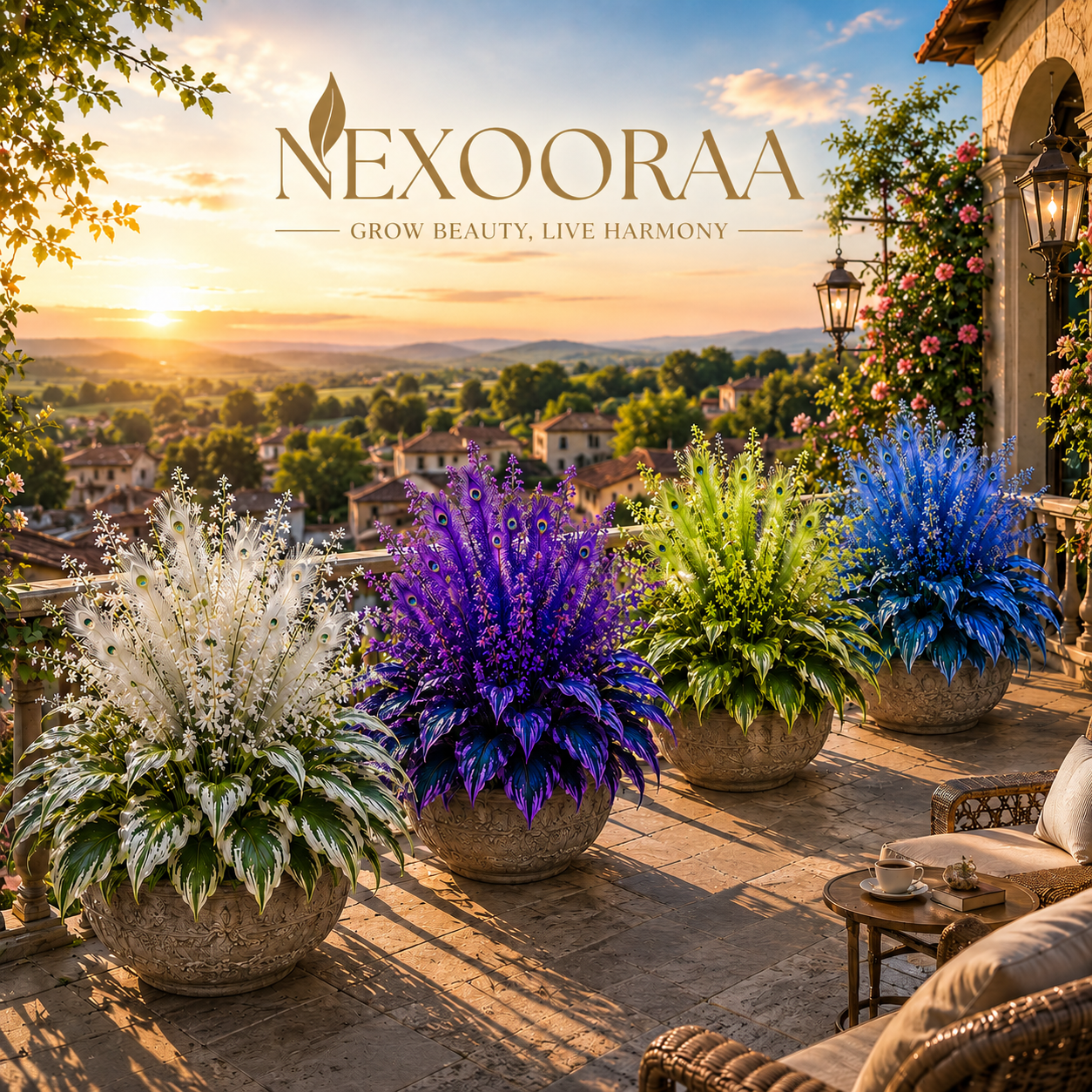 🏠🤗 Peacock Flame Hosta Bulbs💥 Stunning Colors That Brighten Any Space🔥Buy 6 Get 6 Free Bulbs🔥